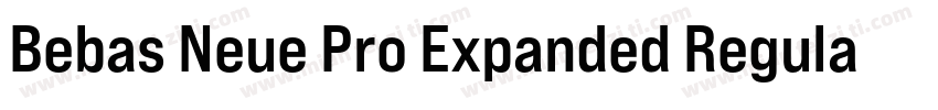 Bebas Neue Pro Expanded Regular字体转换